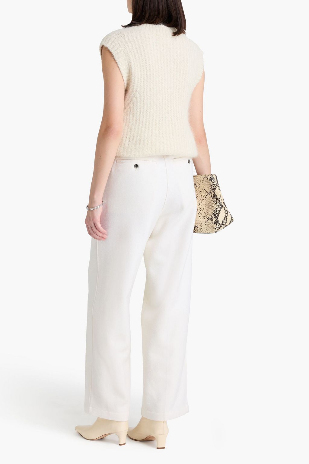 AMI ALEXANDRE MATTIUSSI Brushed alpaca-blend vest