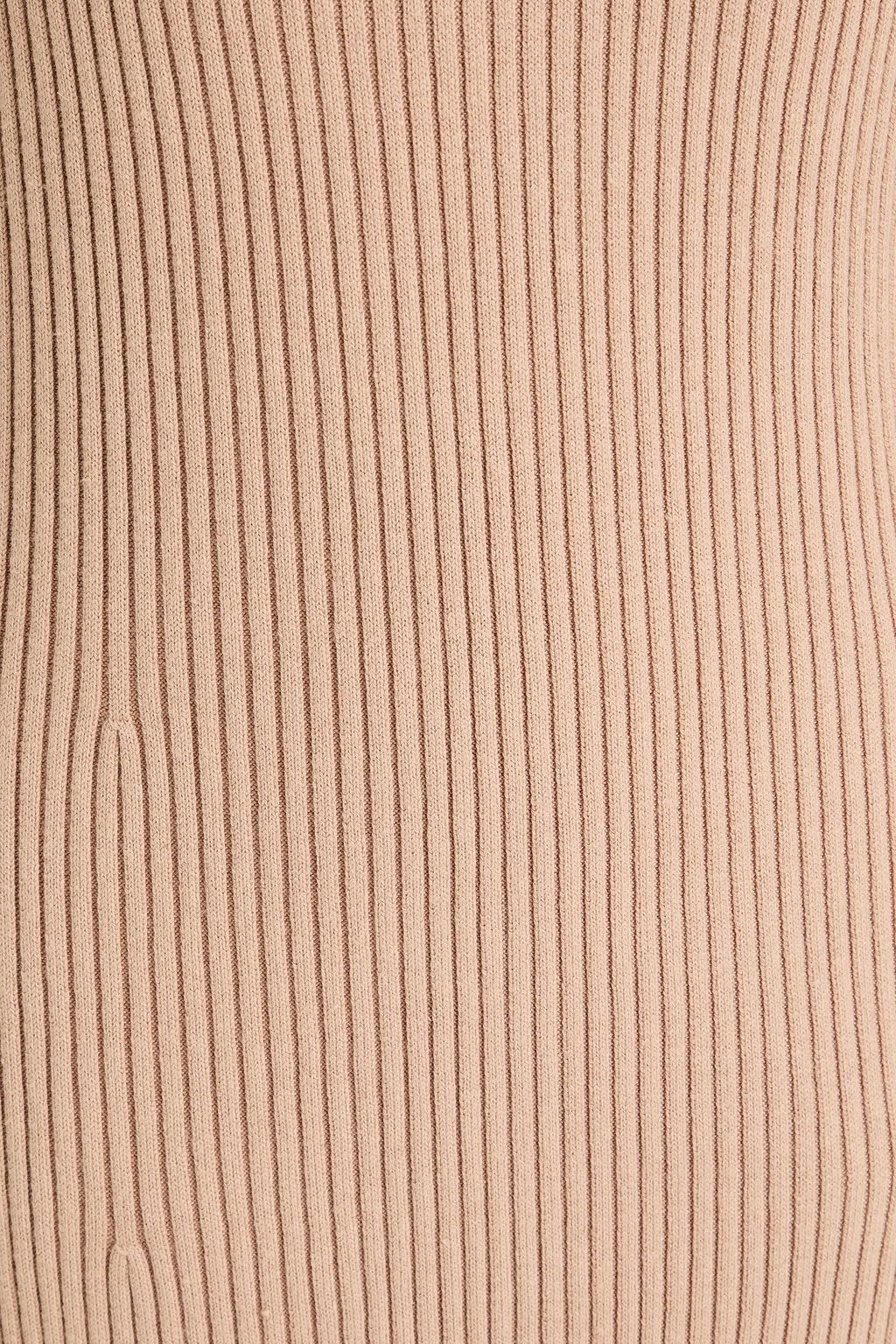 JOSEPH Ribbed silk-blend midi dress