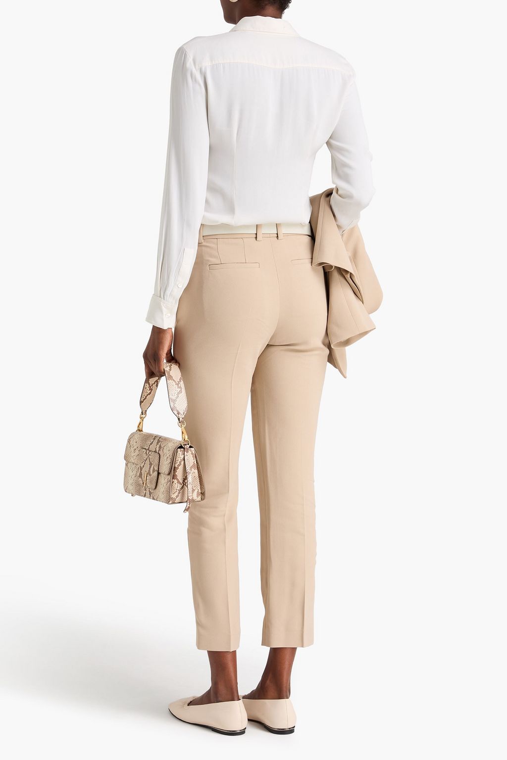 JOSEPH Crepe slim-leg pants