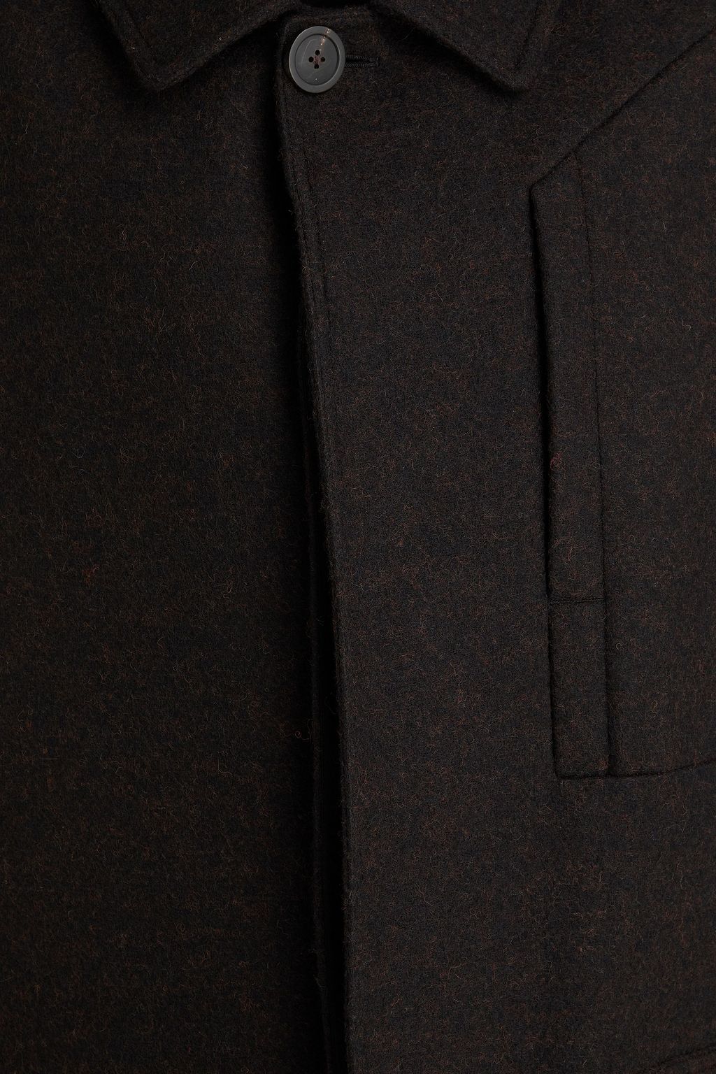 RICK OWENS Brushed wool-felt coat