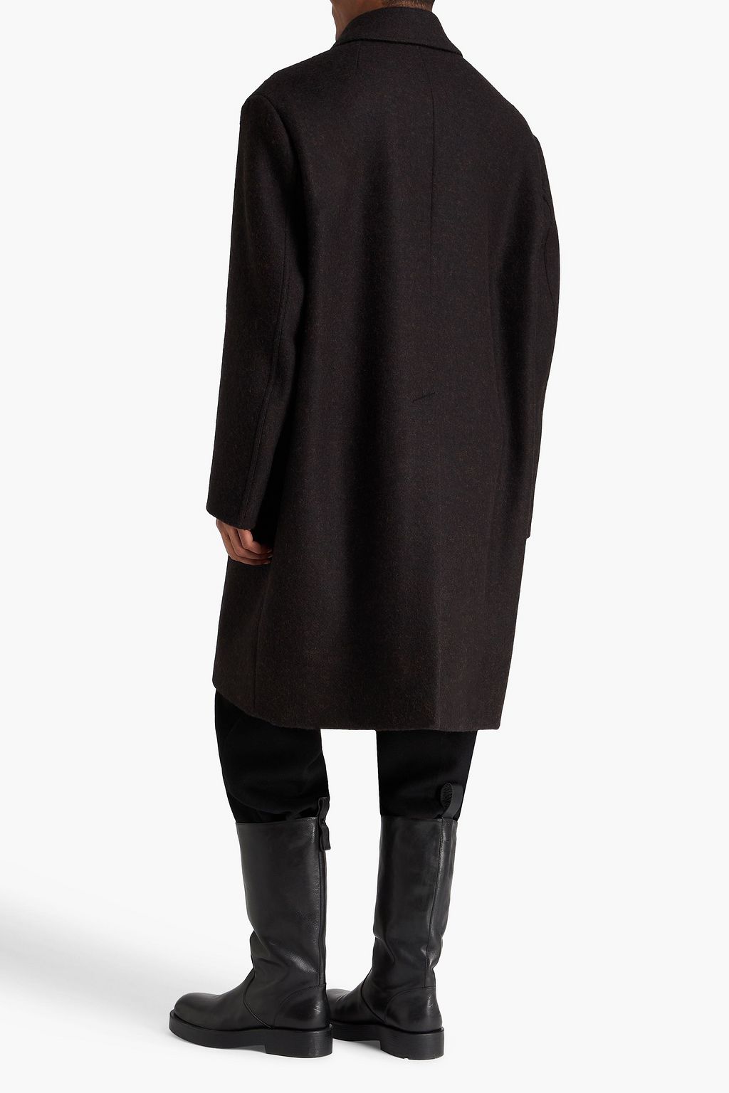 RICK OWENS Brushed wool-felt coat
