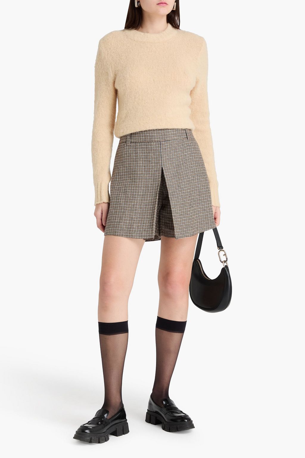 AMI ALEXANDRE MATTIUSSI Gebürsteter Strickpullover