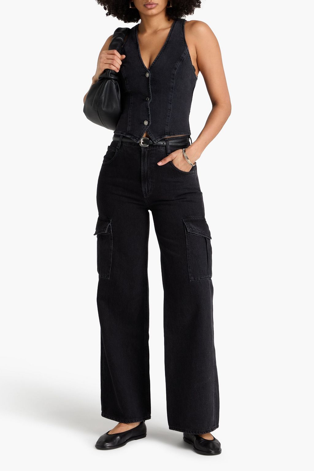 AGOLDE High-rise wide-leg jeans