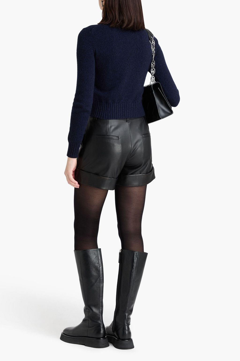 AMI ALEXANDRE MATTIUSSI Cashmere and wool-blend turtleneck sweater