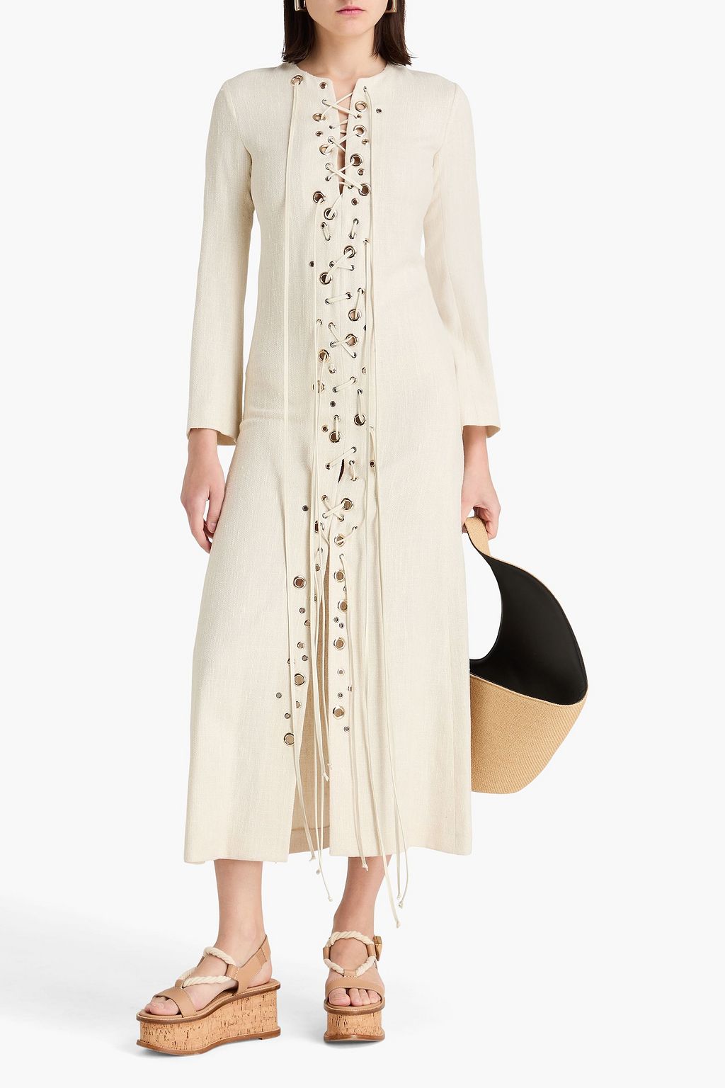 lace dress 3/4 sleeve Illusion Lace Neckline 3/4 Sleeves Mother Of The Bride Dress main image 0