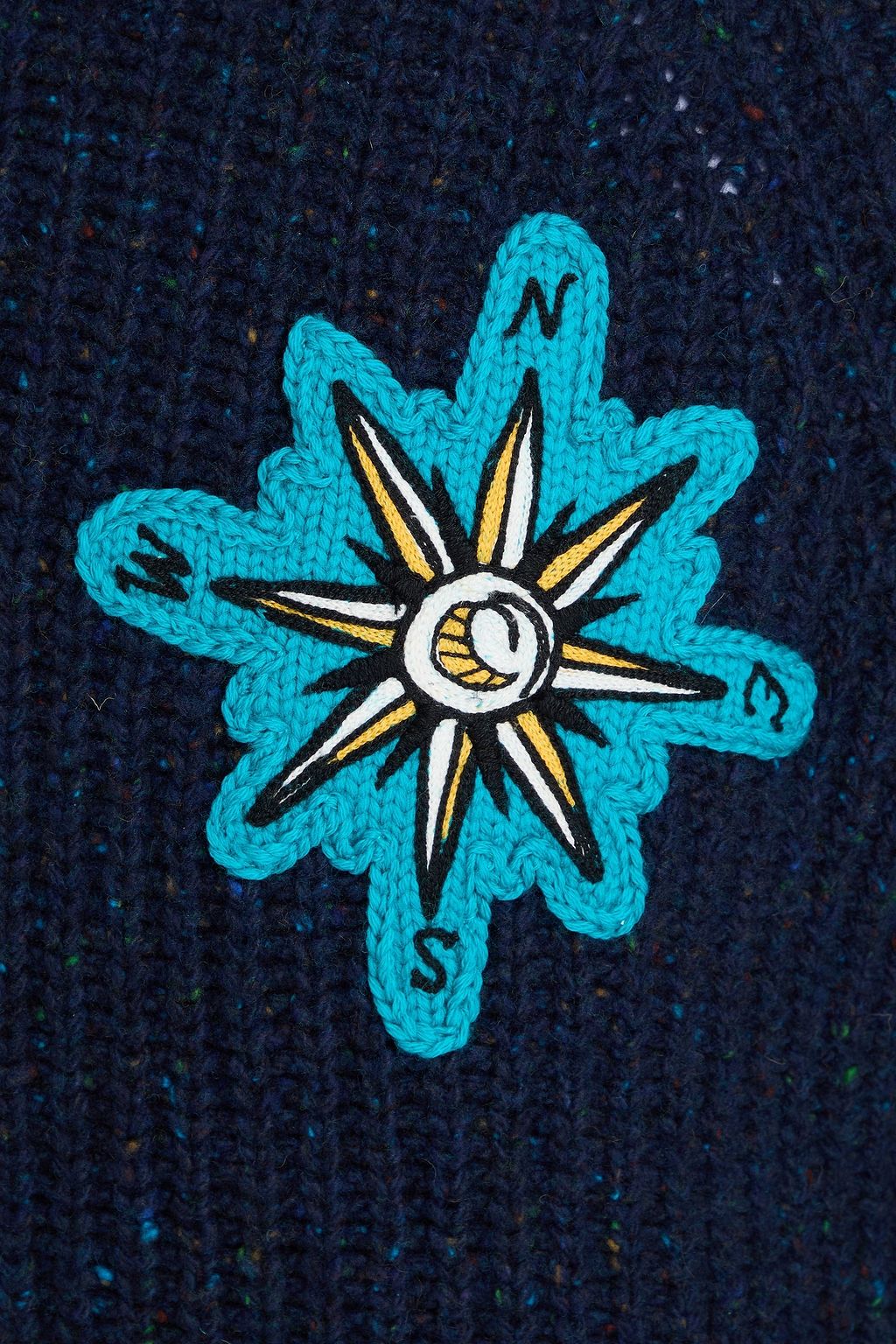 ALANUI Embroidered Donegal wool-blend sweater