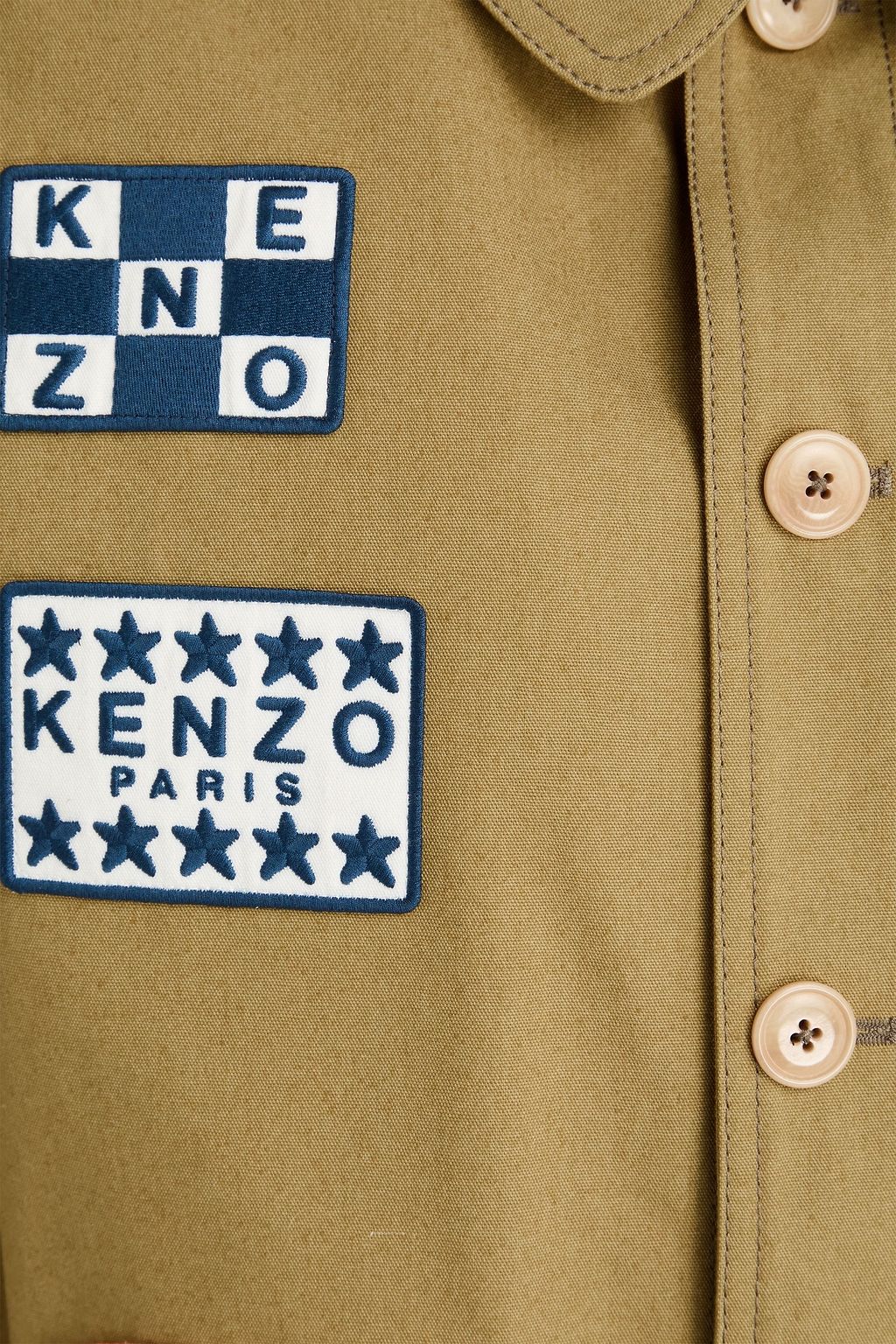 KENZO Appliquéd gabardine jacket