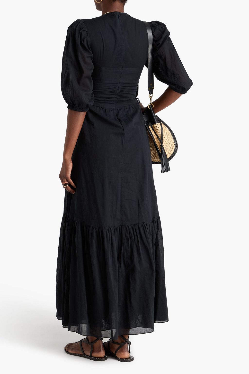 MARANT ÉTOILE فستان طويل "ليونيزا" من قطن فوال