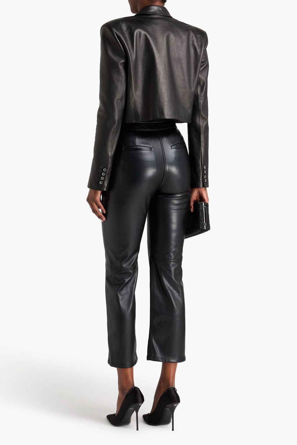 SIMKHAI 벨티드 스트레이트 레그 팬츠