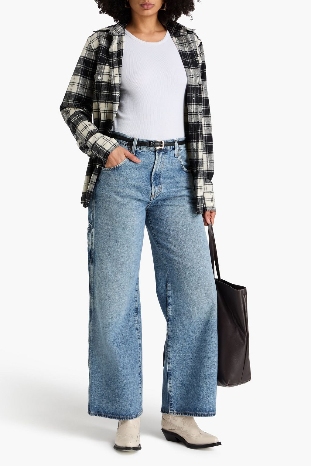 AGOLDE High-rise wide-leg jeans