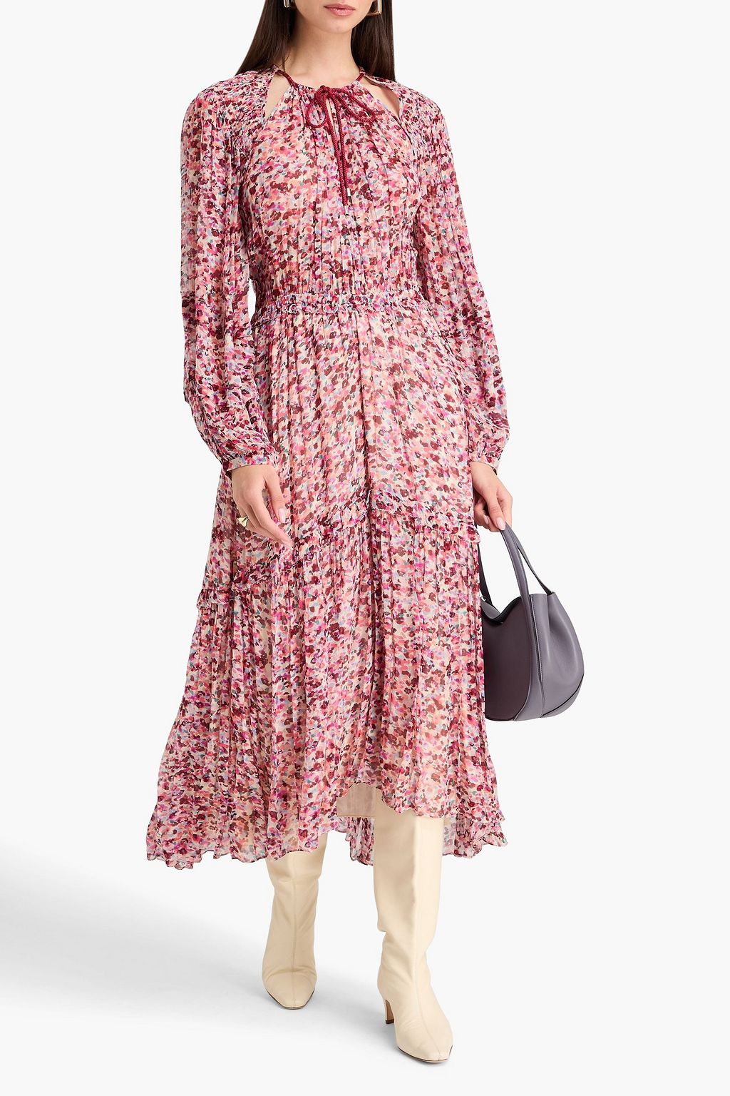 MARANT ÉTOILE Fratela printed chiffon midi dress