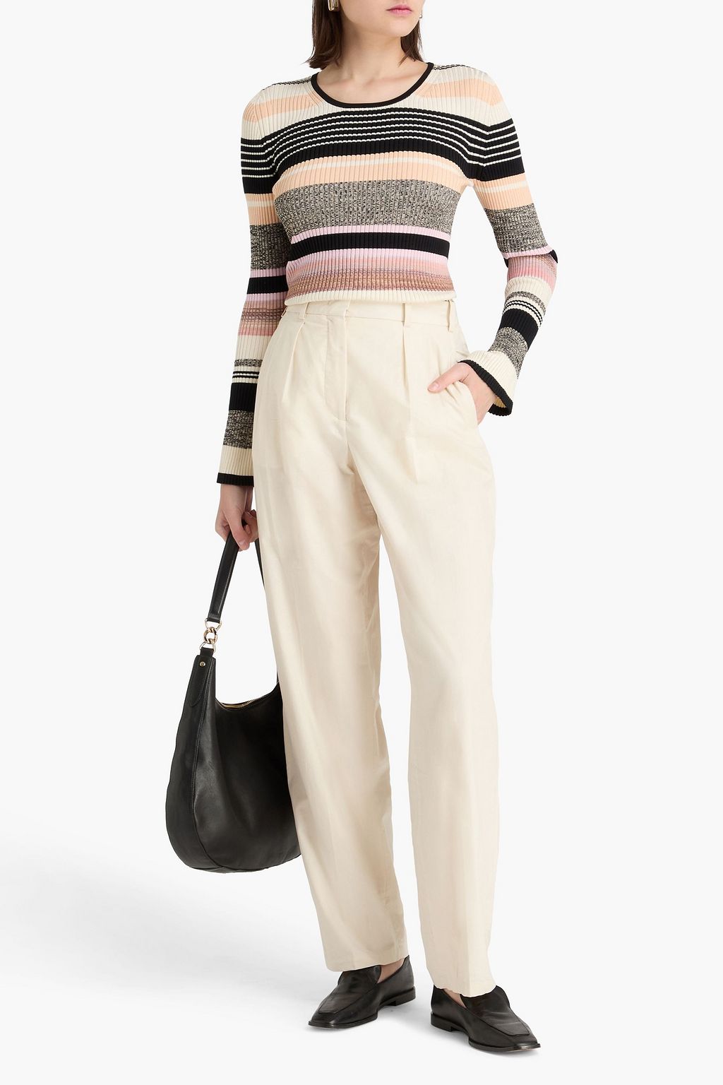 JOSEPH Cotton-poplin tapered pants