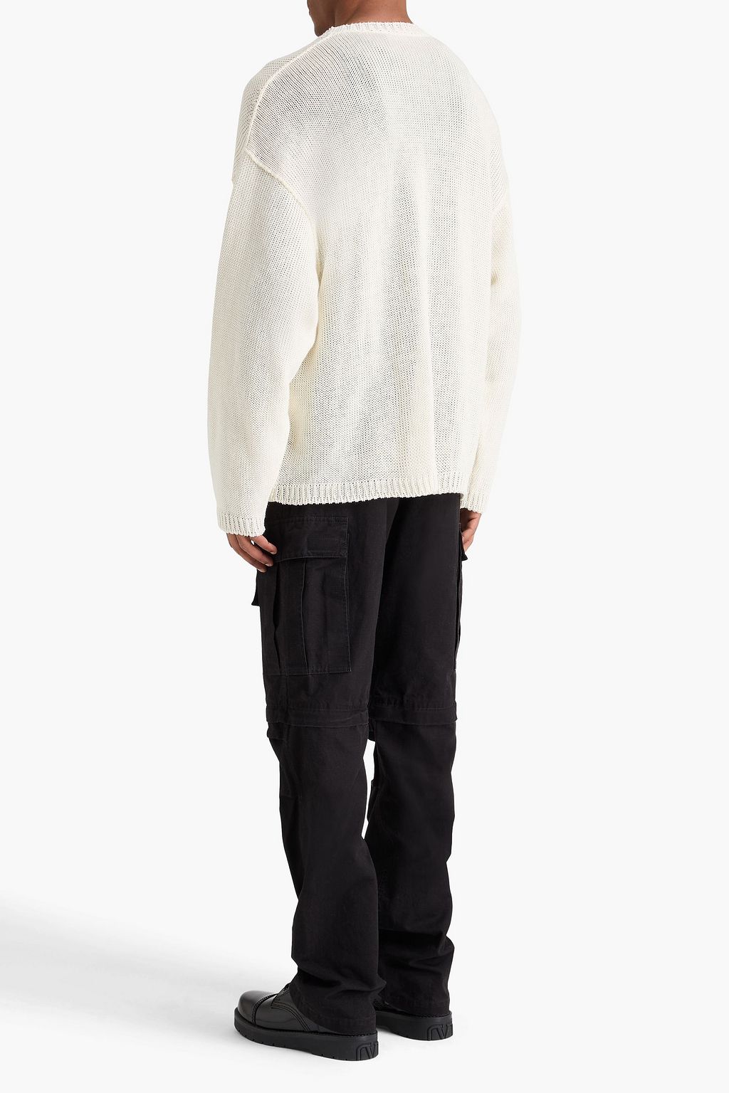 DOLCE&GABBANA Intarsia linen sweater