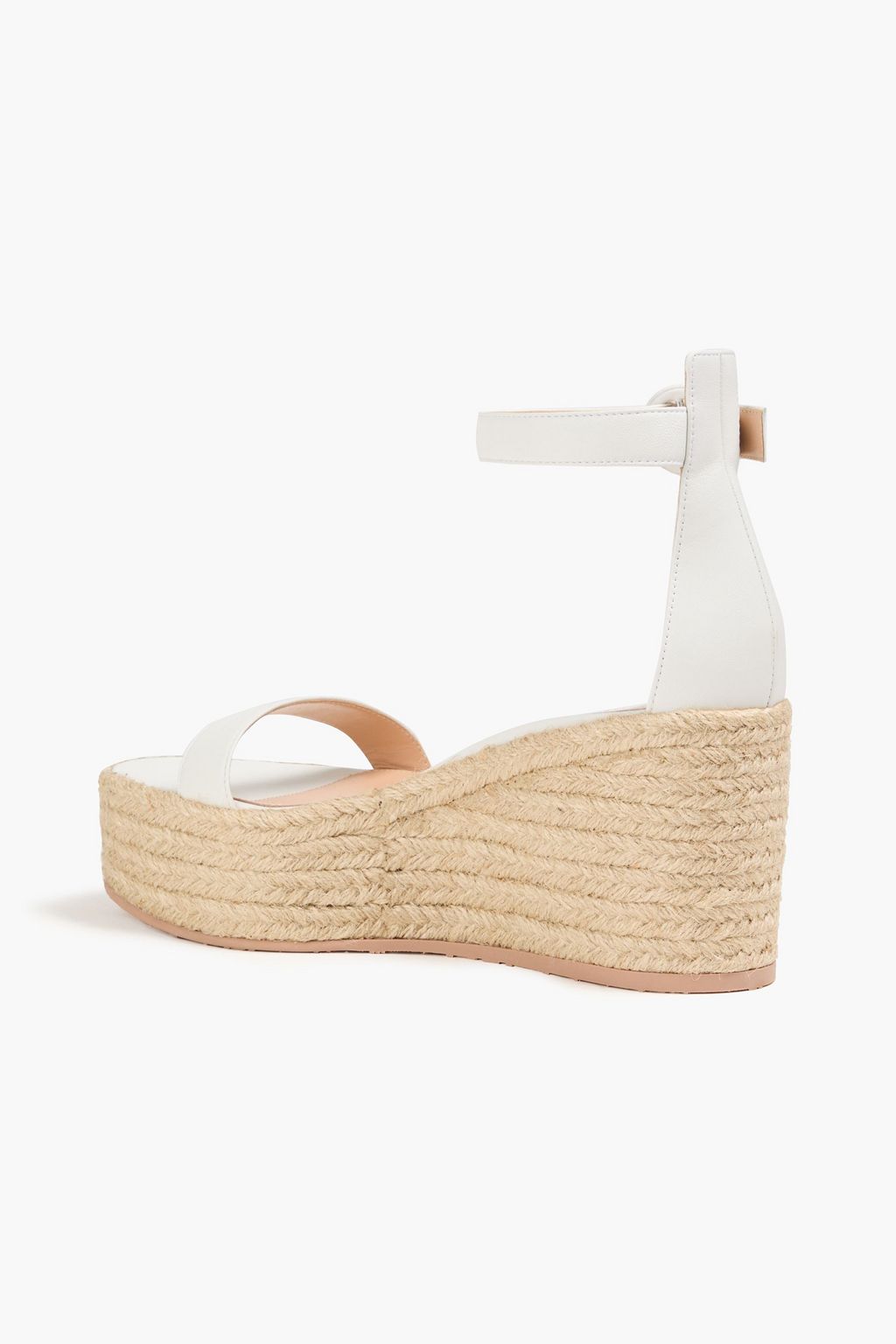 GIANVITO ROSSI صندل بكعب ويدج من الجلد