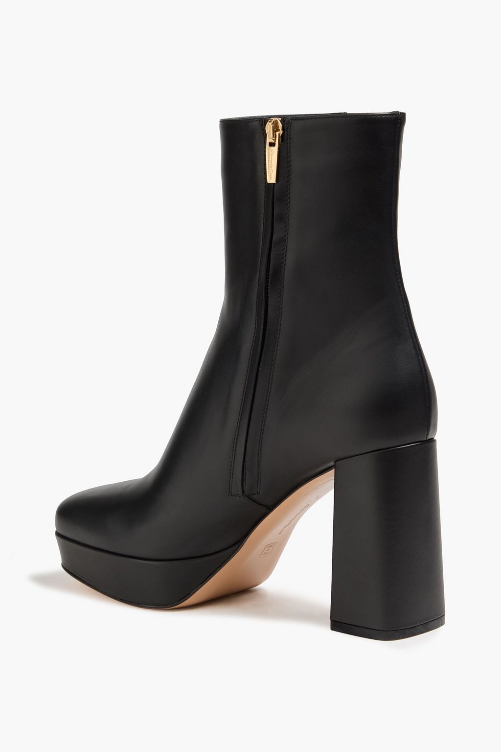 GIANVITO ROSSI Daisen leather platform ankle boots