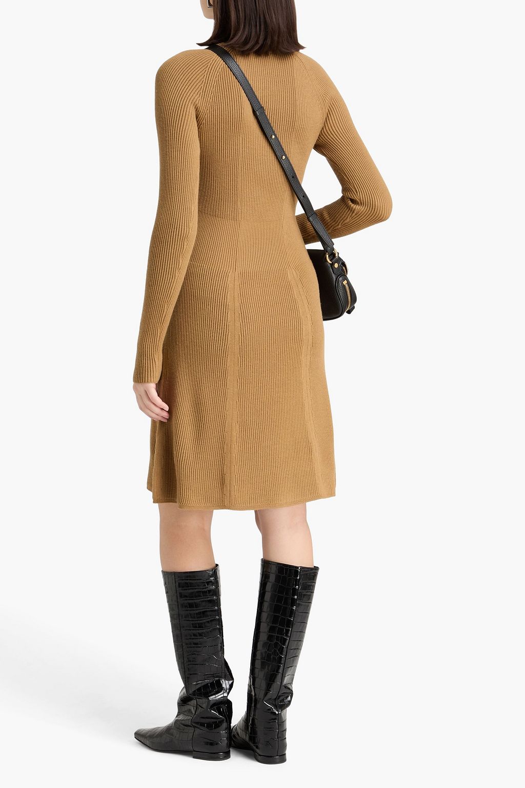 JOSEPH Ribbed merino wool-blend dress