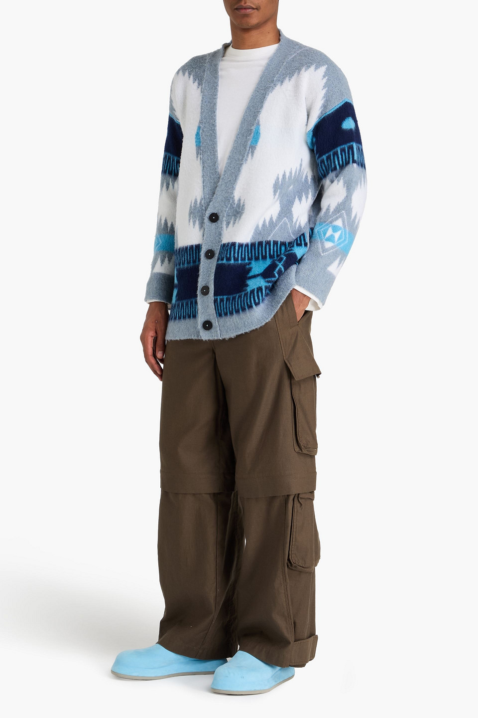  Alanui - Cardigan Aus Jacquard-strick Aus Wolle - Weiß - S 