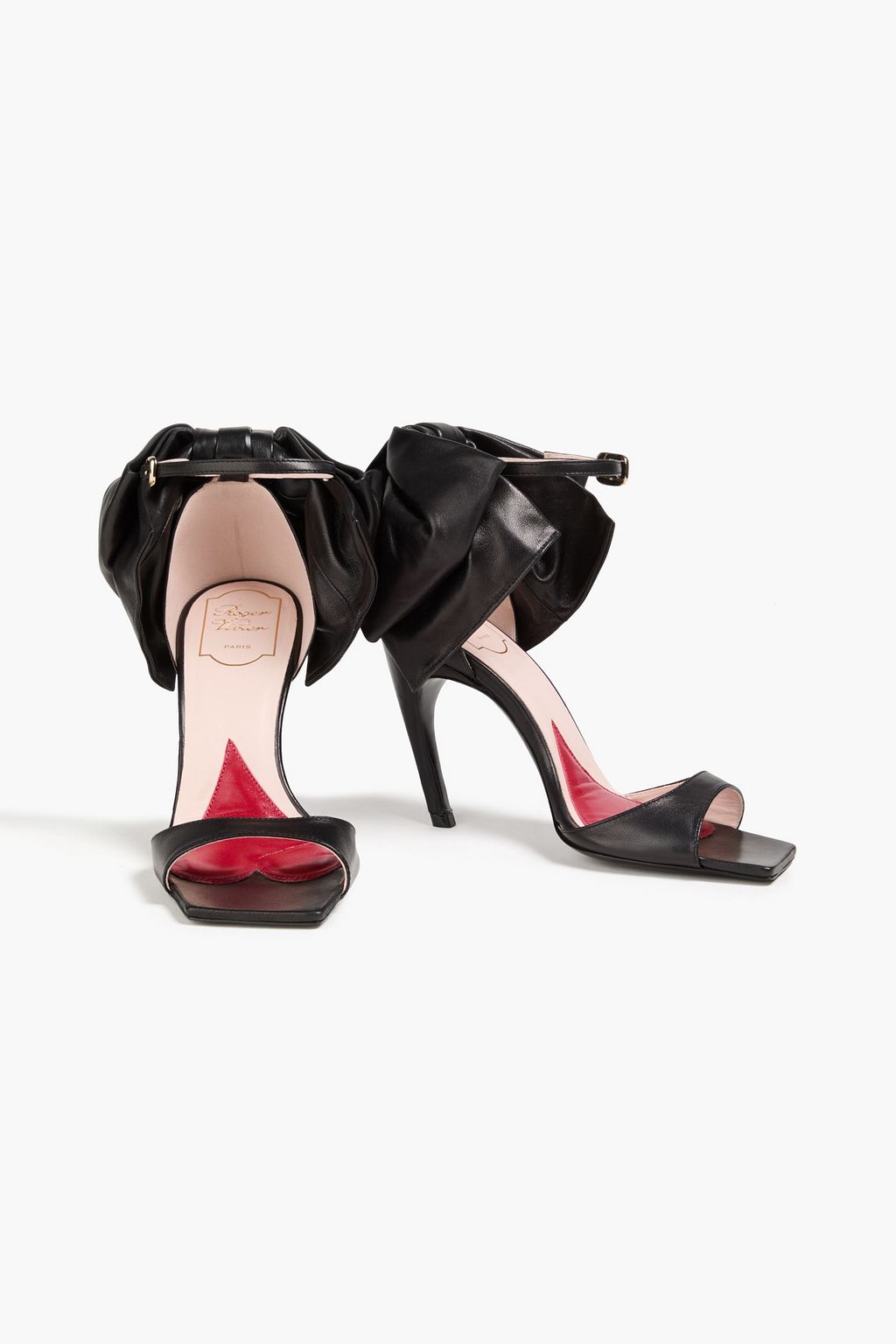 ROGER VIVIER Bow-detailed leather sandals