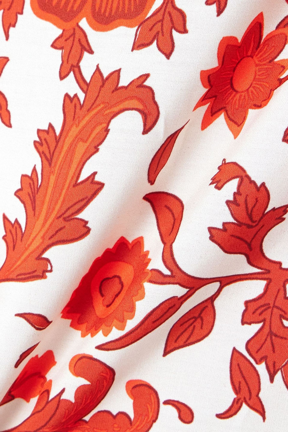 La Doublej X Orlebar Brown Orlebar Brown Floral-print Cotton-poplin Pants In Red