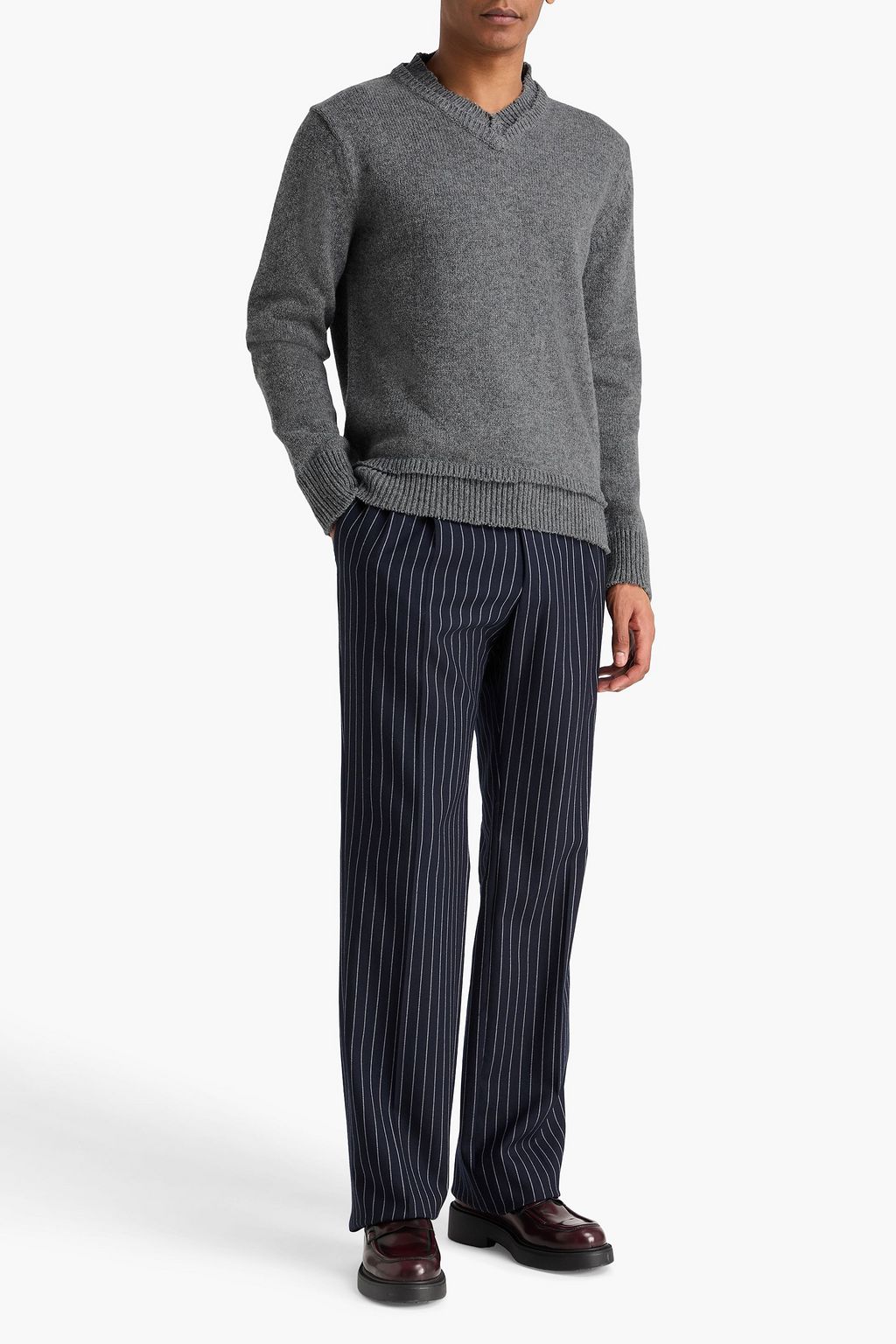 MAISON MARGIELA كنزة من مزيج من القطن والكتان والصوف