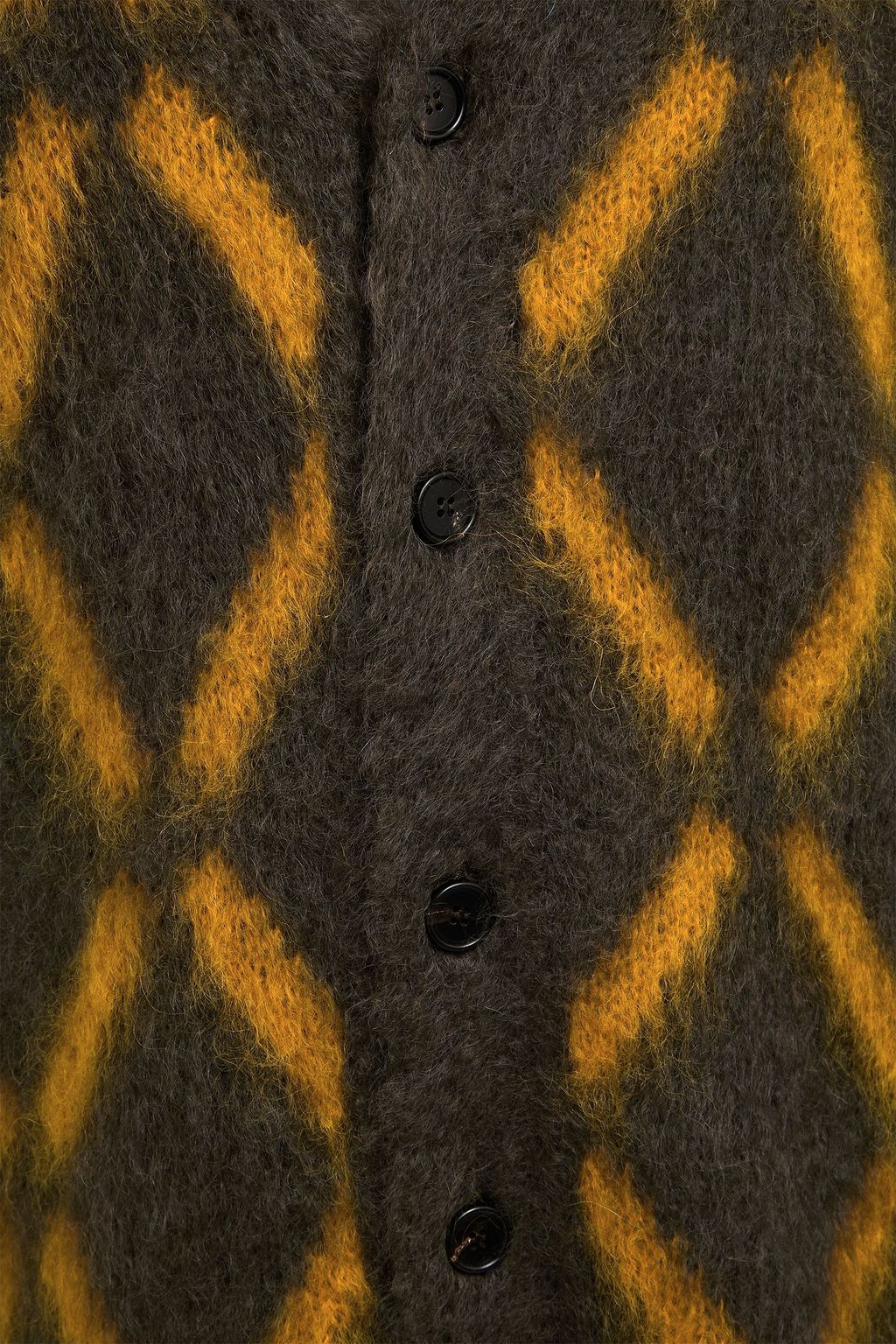 MARNI Intarsia-knit mohair-blend cardigan