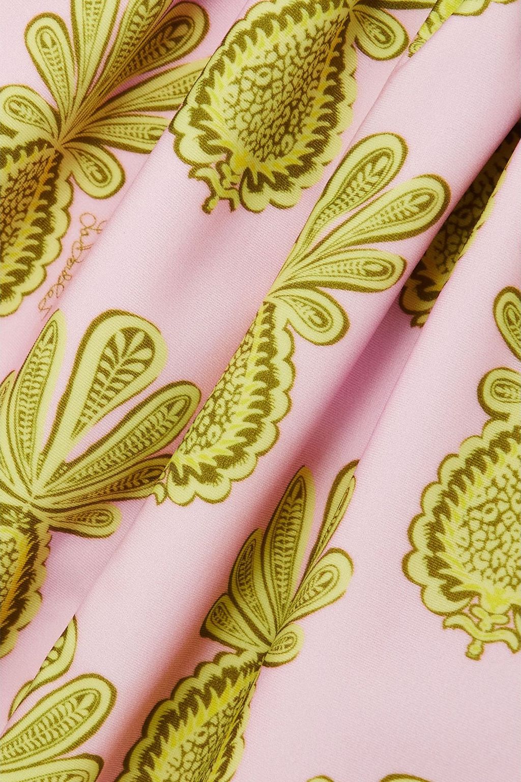 LA DOUBLEJ لباس سباحة إستير بياقة هالتر الدائرية بطبعات