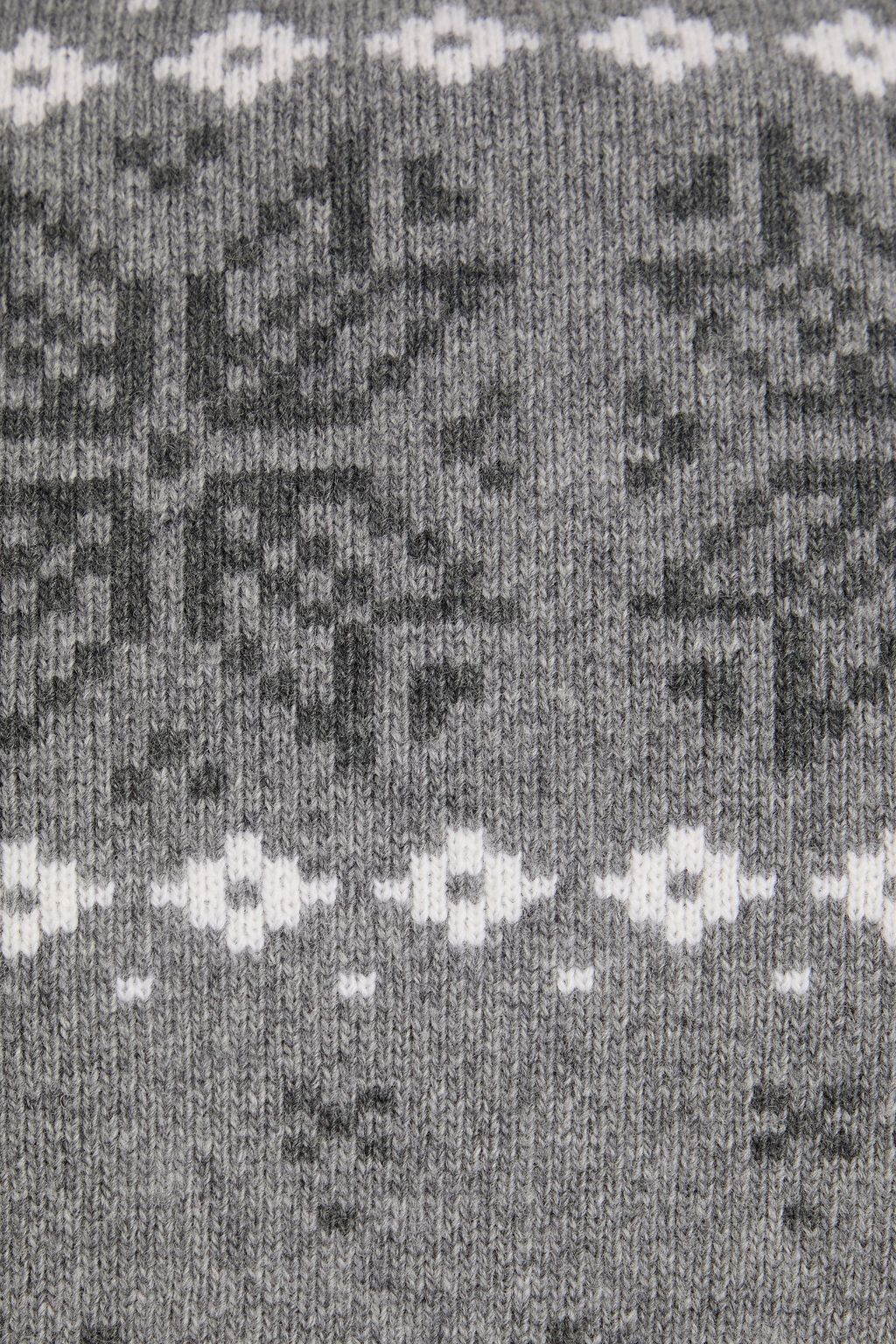 THOM BROWNE Jacquard-knit wool sweater