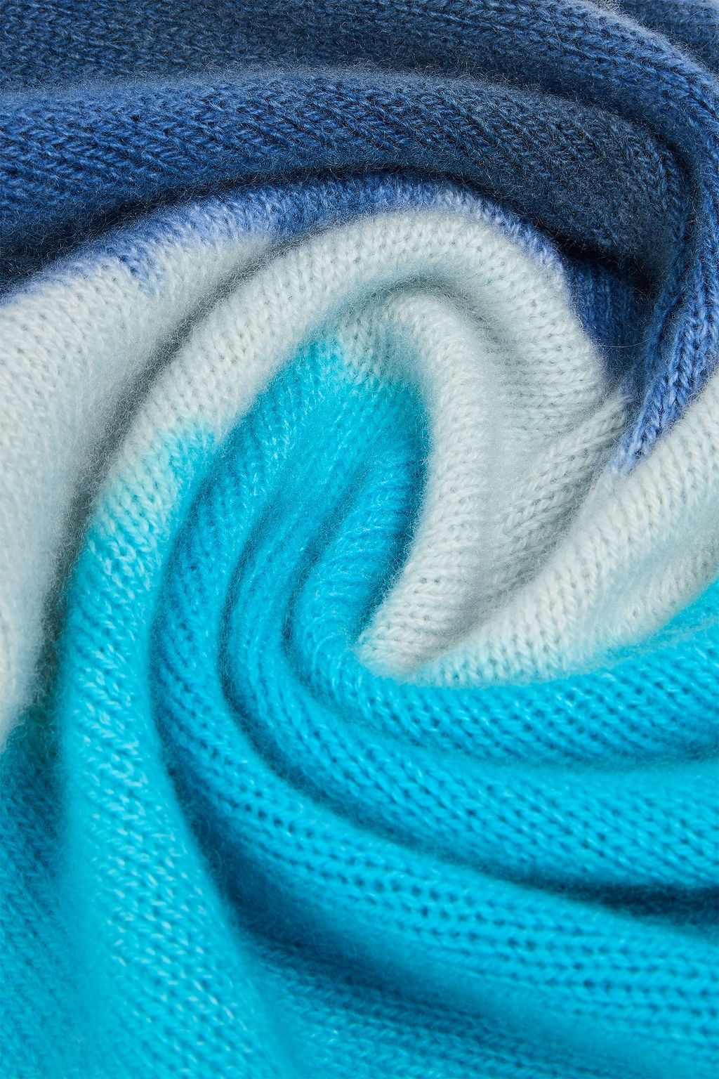 THE ELDER STATESMAN وشاح من الكشمير مصبوغ بطريقة الربط