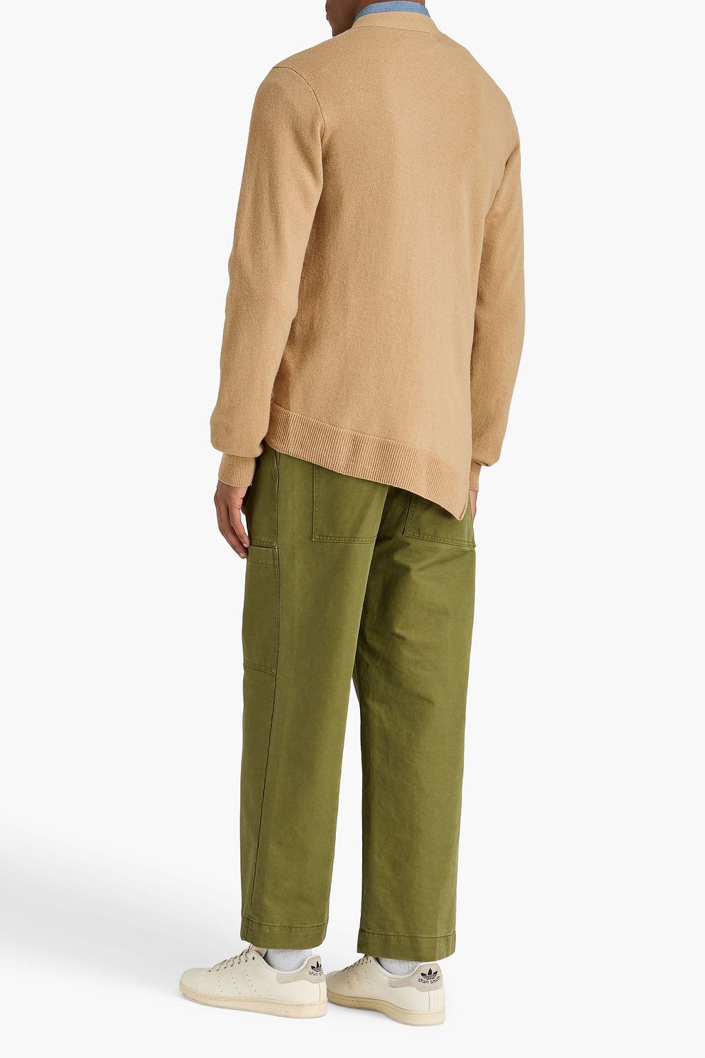 LACOSTE X COMME DES GARÇONS SHIRT Asymmetric wool cardigan