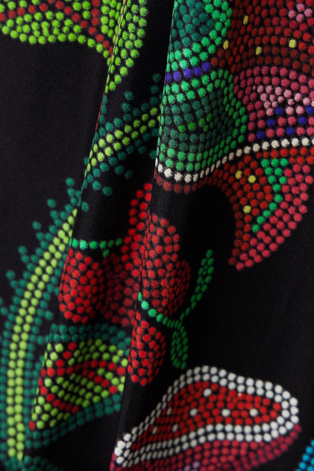 LA DOUBLEJ Cerere tie-detailed printed silk-voile blouse