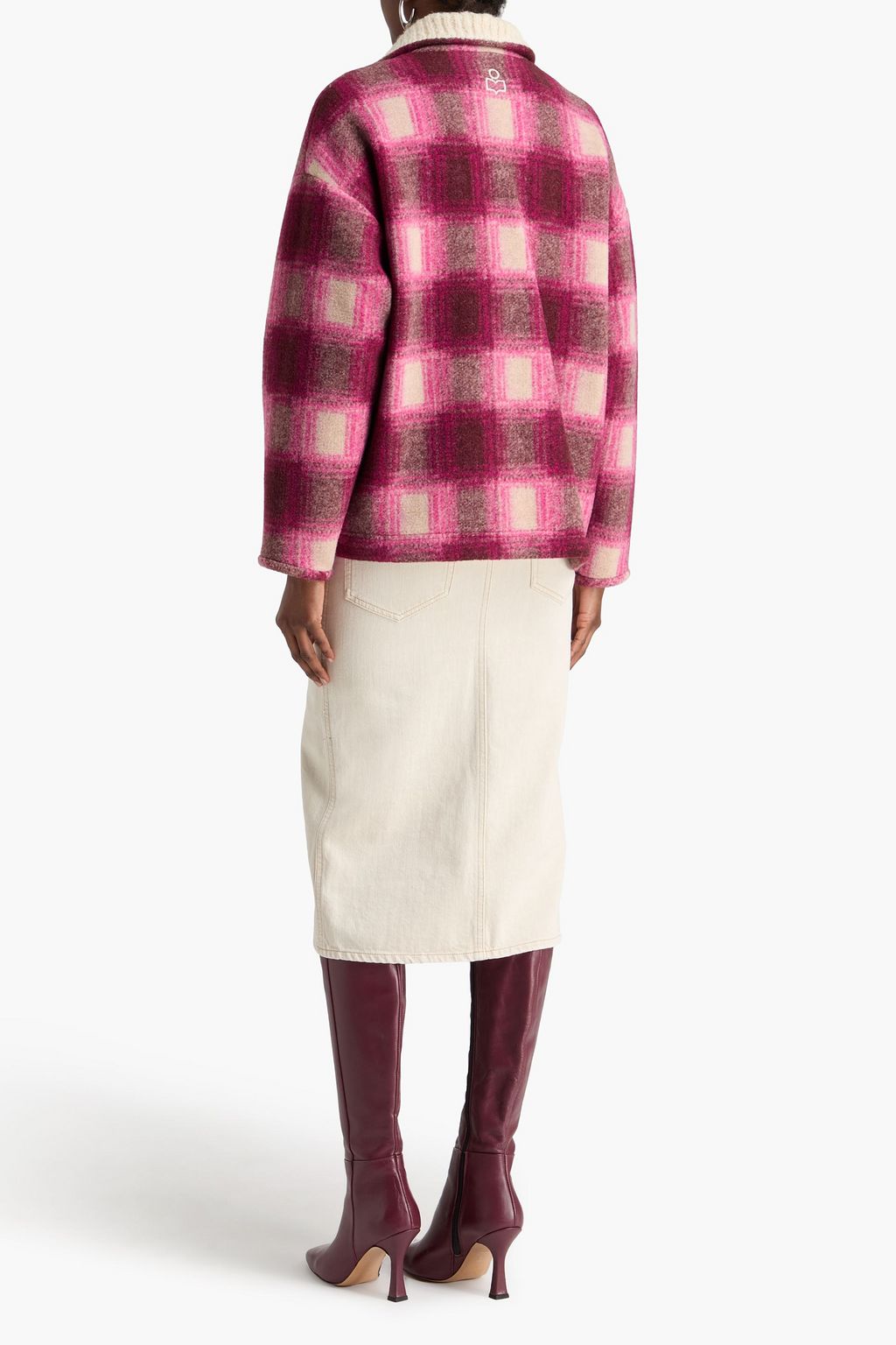 MARANT ÉTOILE フェルト ジャケット チェック