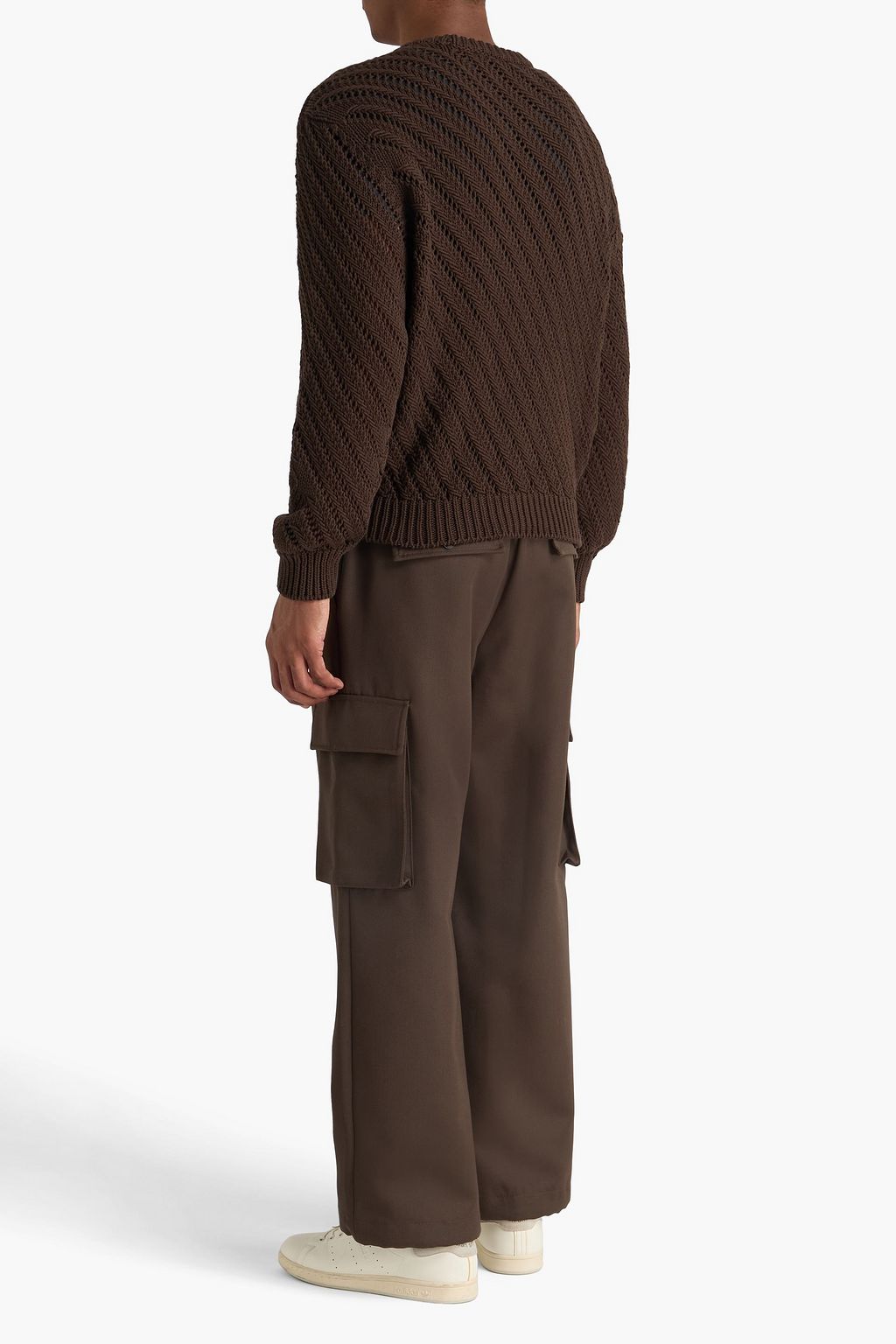 LEMAIRE Pointelle-knit cotton-blend sweater