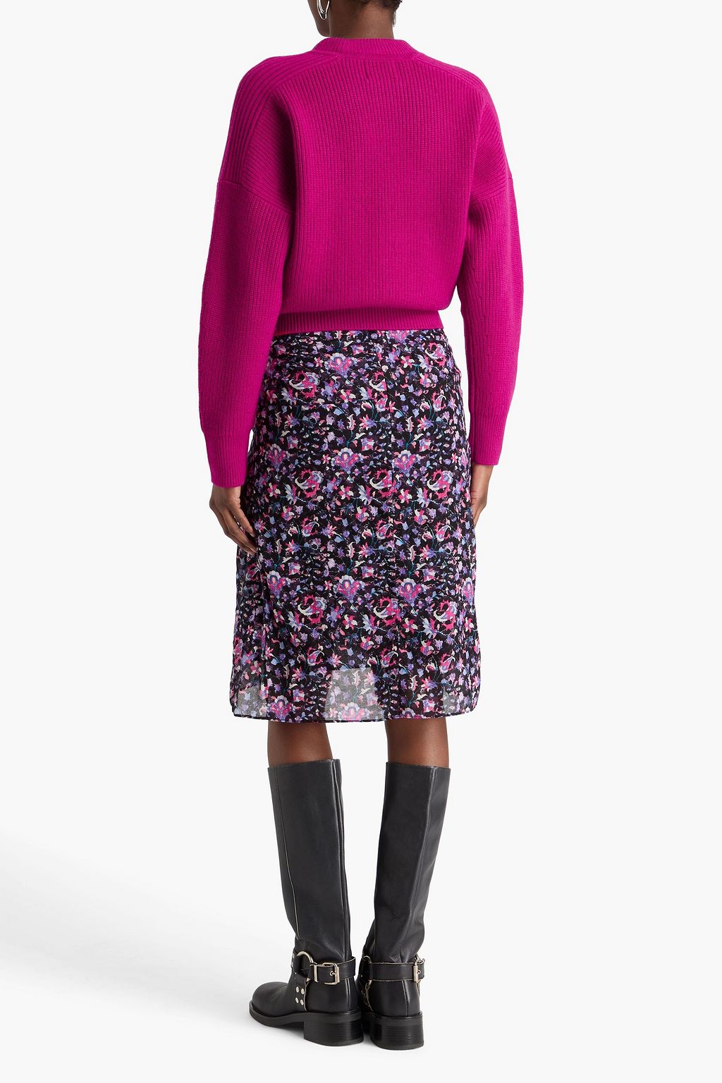 MARANT ÉTOILE كارديغان "بلو" من صوف المارينو بتصميم مضلّع