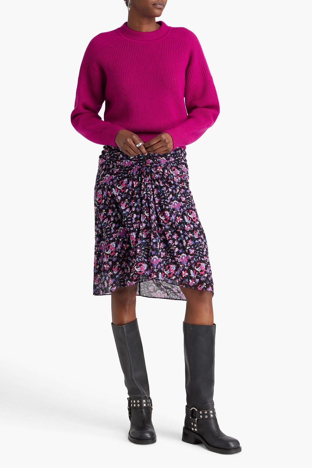 MARANT ÉTOILE كارديغان "بلو" من صوف المارينو بتصميم مضلّع