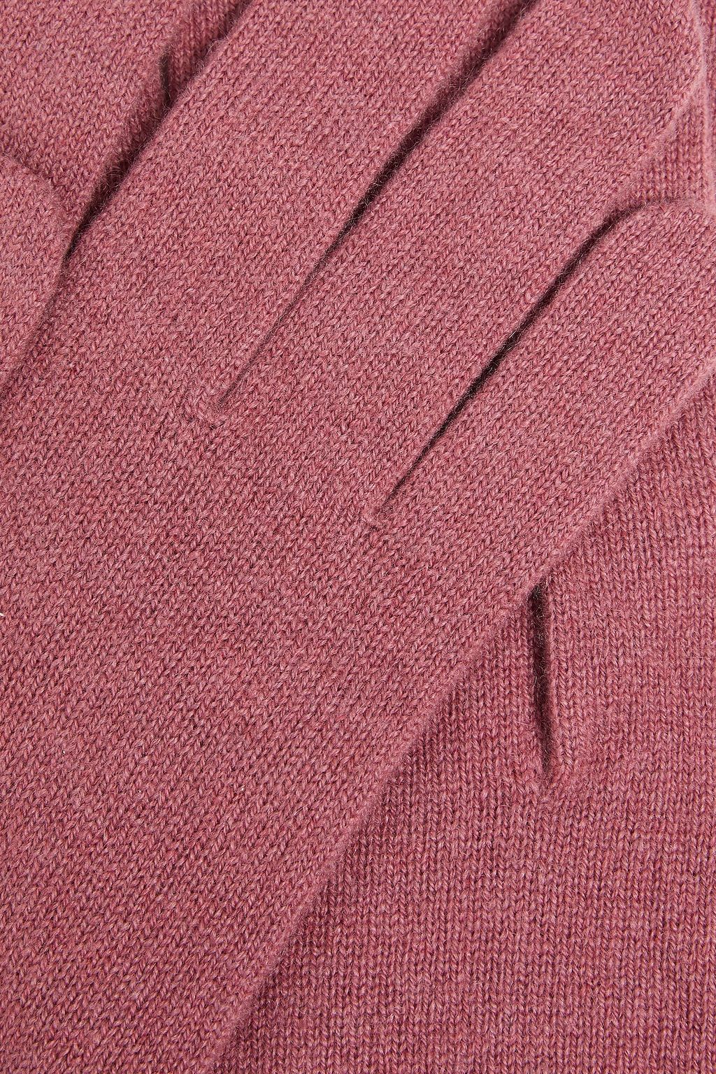 BRUNELLO CUCINELLI Bead-embellished cashmere gloves