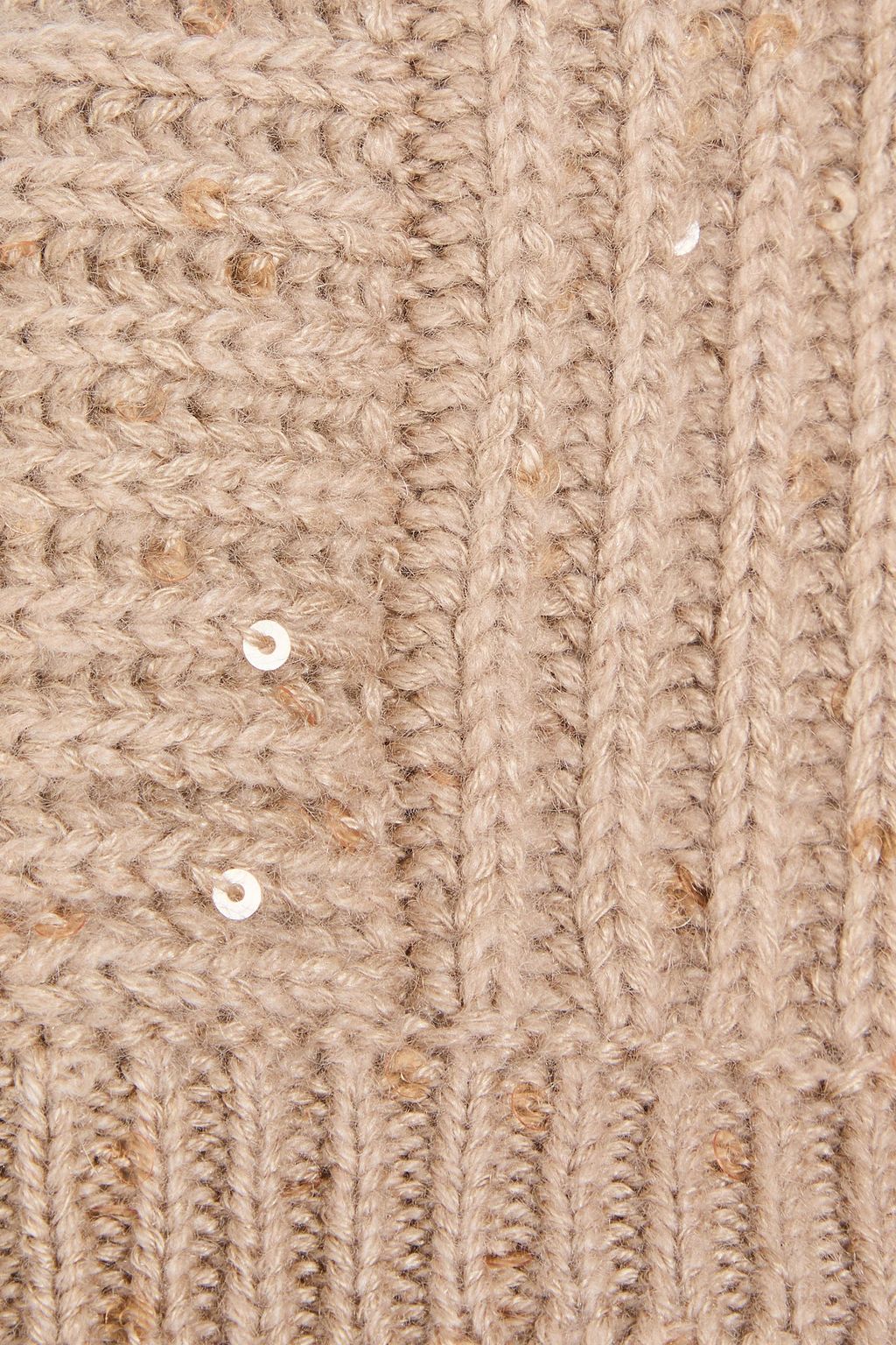 BRUNELLO CUCINELLI Sequin-embellished cashmere and silk-blend balaclava