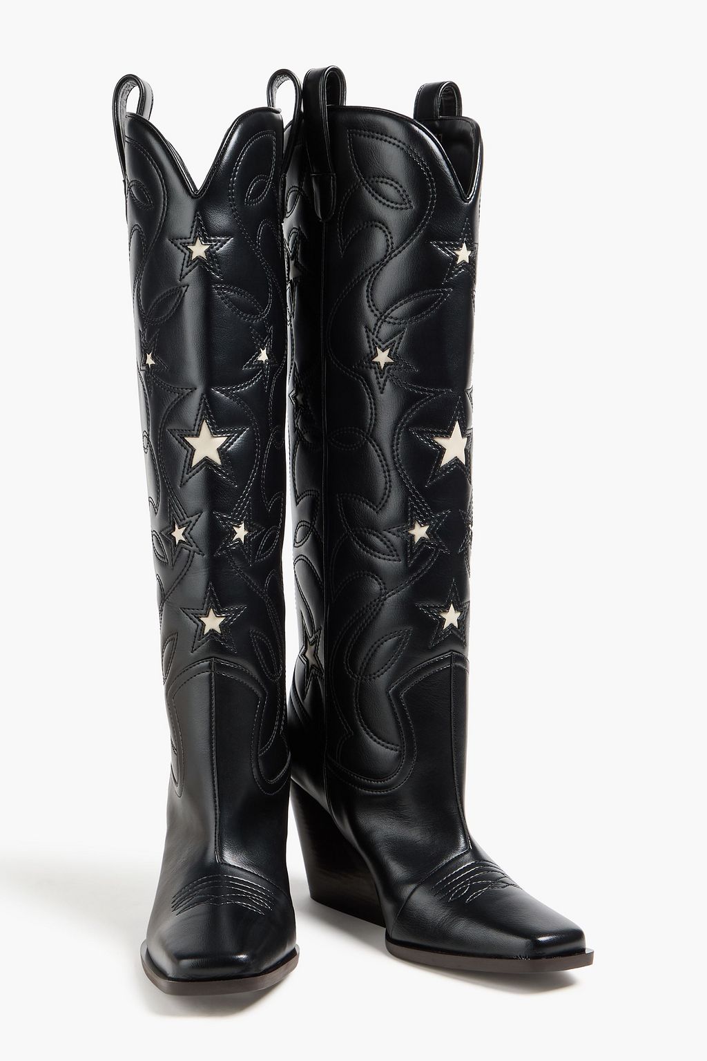 STELLA MCCARTNEY Cloudy embroidered cowboy boots