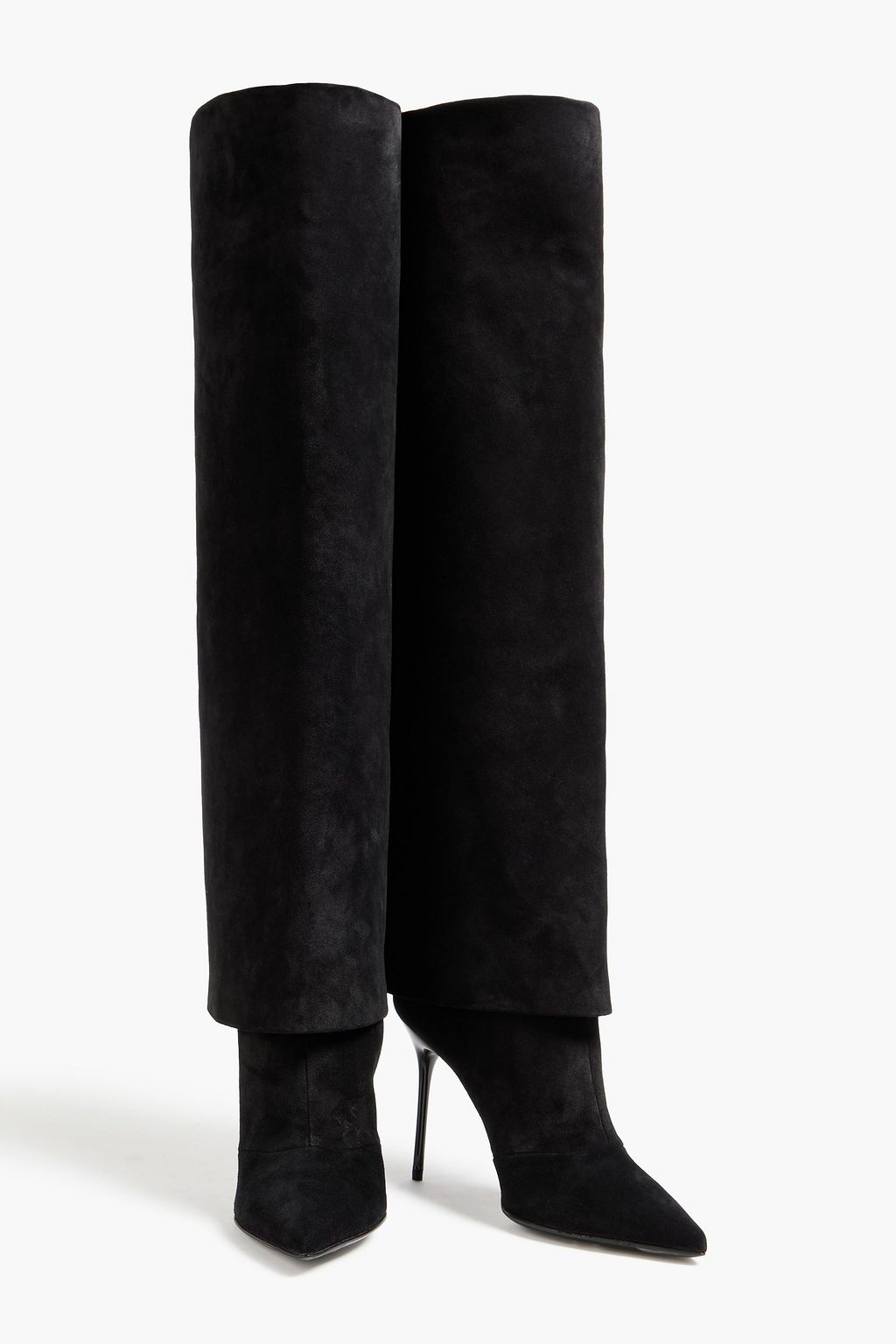 BALMAIN Ariel suede over-the-knee boots