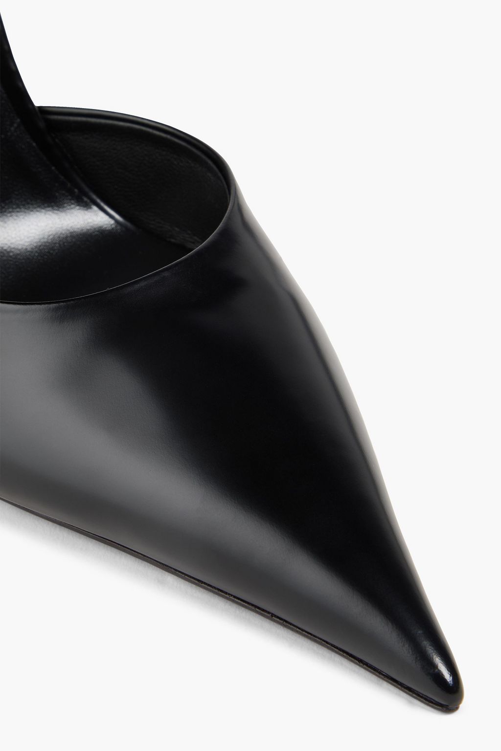 VERSACE Pinpoint spiked neon leather pumps