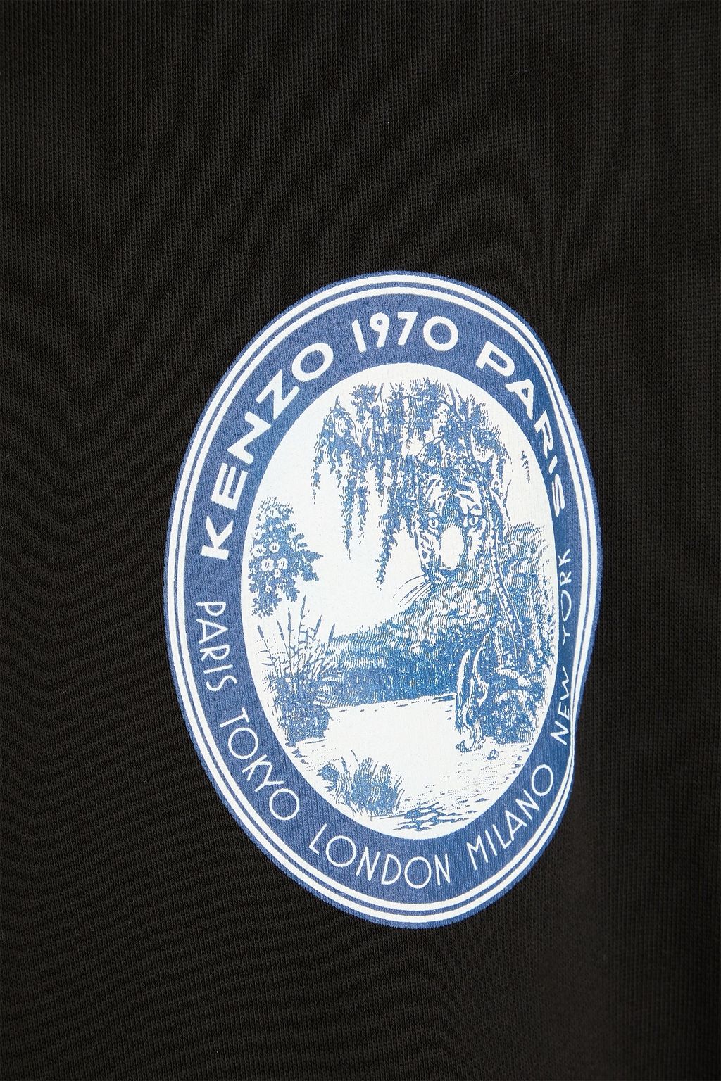 KENZO Printed cotton-fleece sweatshirt