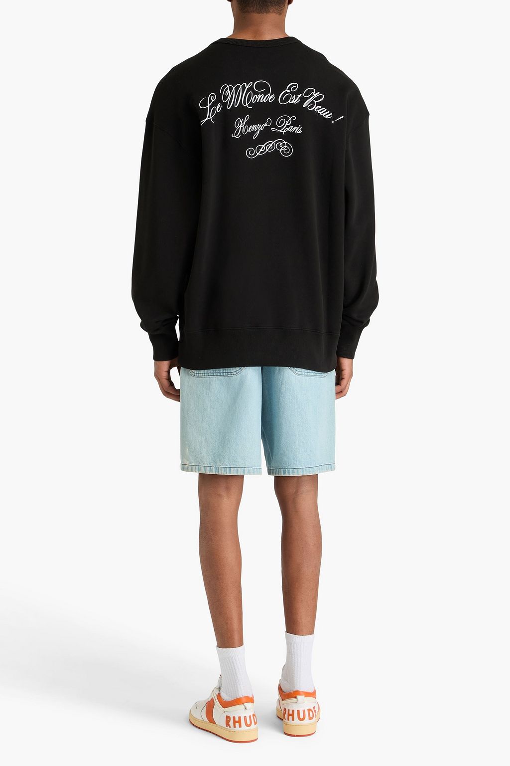 KENZO Printed cotton-fleece sweatshirt