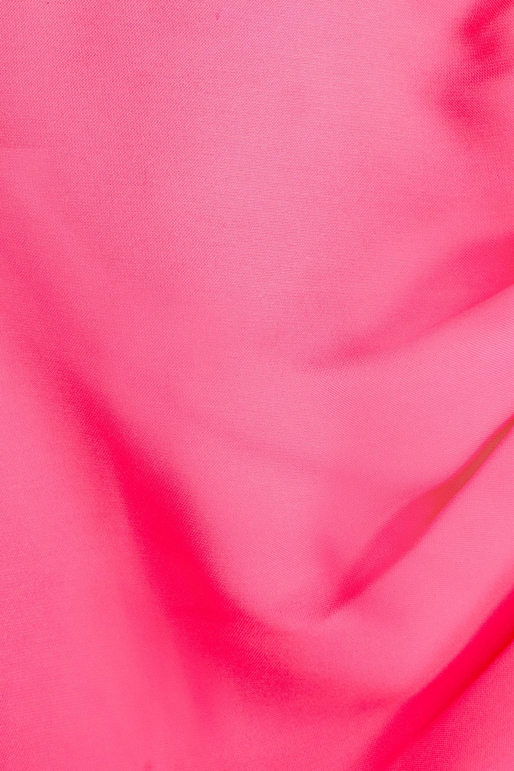 SELF-PORTRAIT Draped crepe midi dress