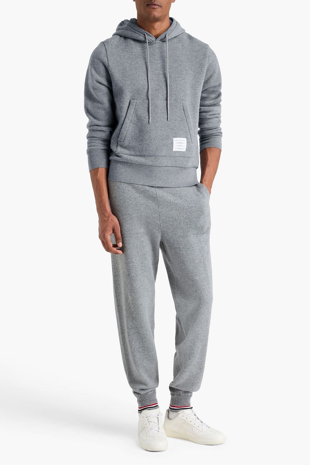 THOM BROWNE Striped wool hoodie