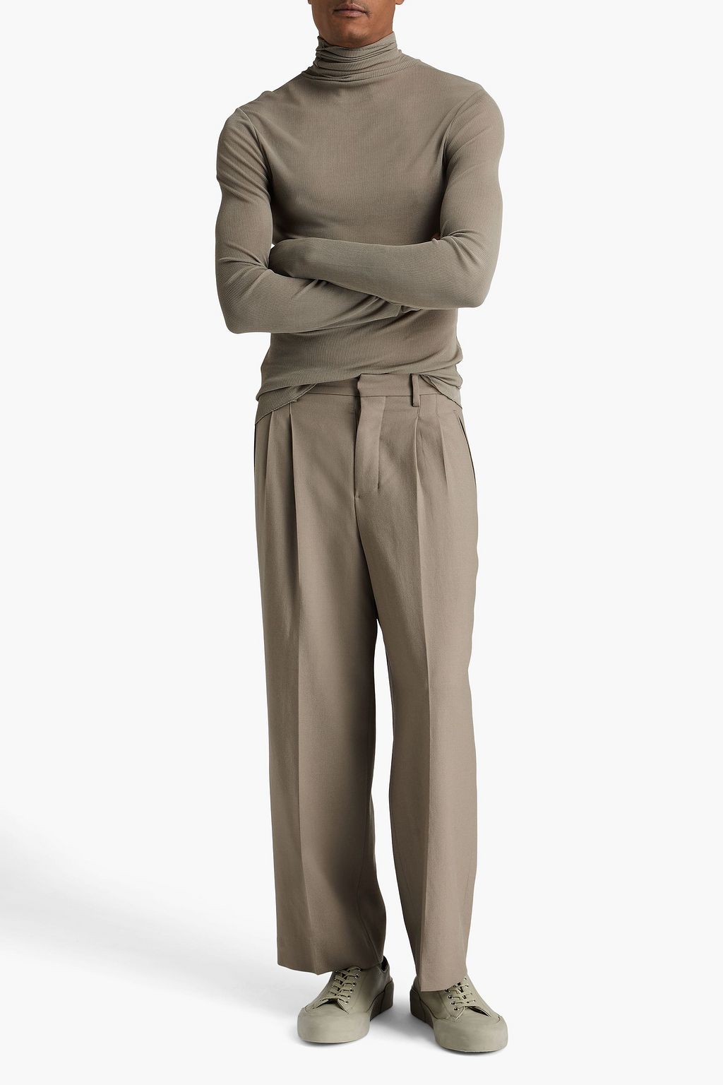 AMI ALEXANDRE MATTIUSSI Wool-twill pants
