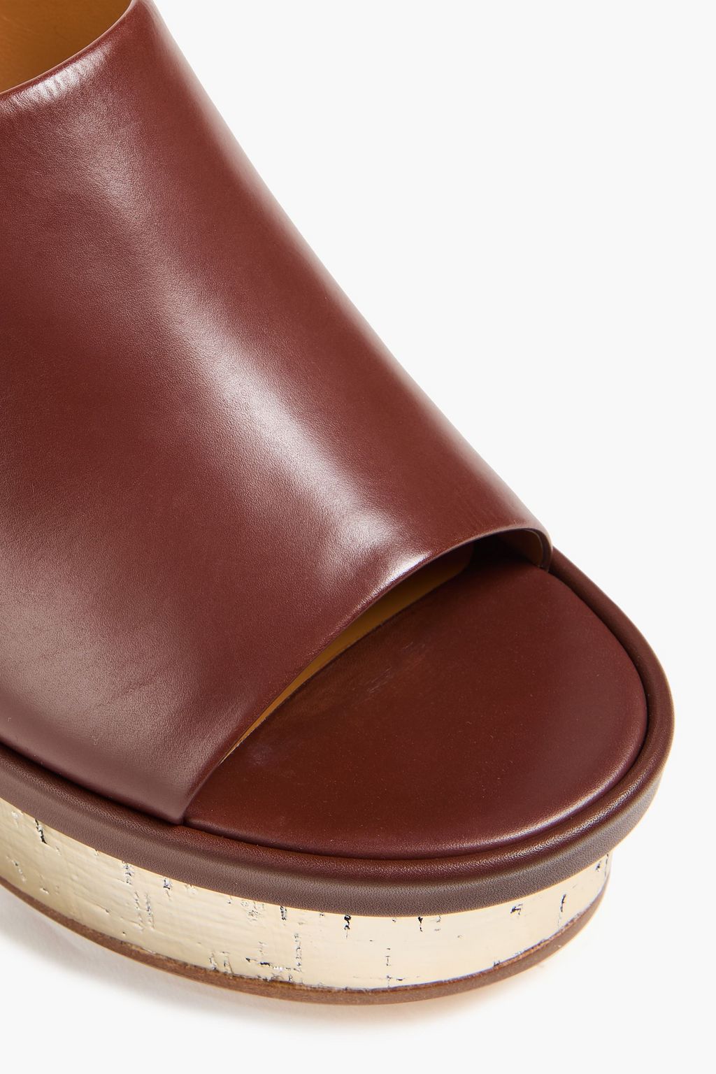 CHLOÉ حذاء بنعل سميك بلاتفورم "إويل" من الجلد