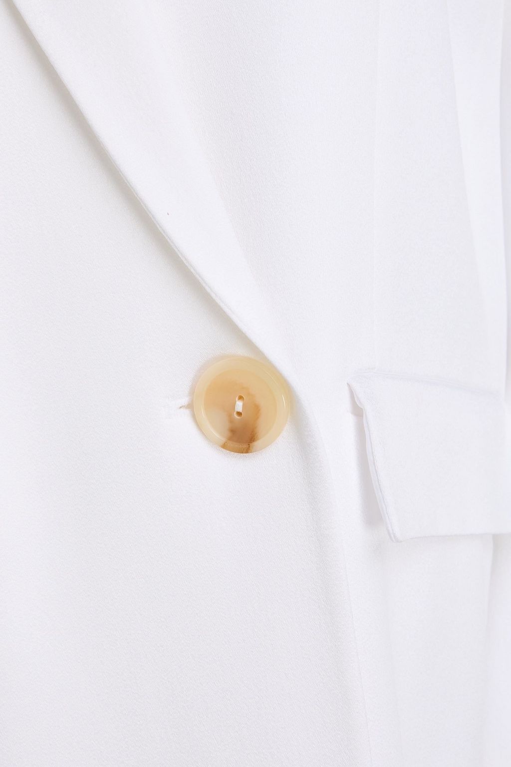 GALVAN  LONDON Boyfriend double-breasted satin-crepe blazer