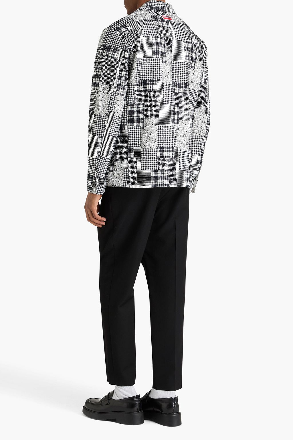 KENZO Hana patchwork-effect gabardine jacket