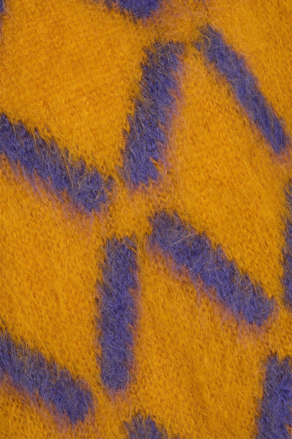 MARNI Intarsia-knit mohair-blend sweater