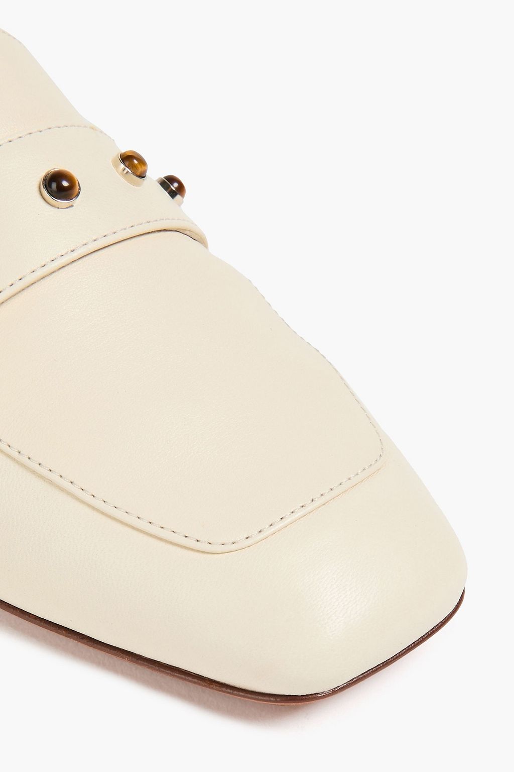 CHLOÉ Aurna embellished leather loafers