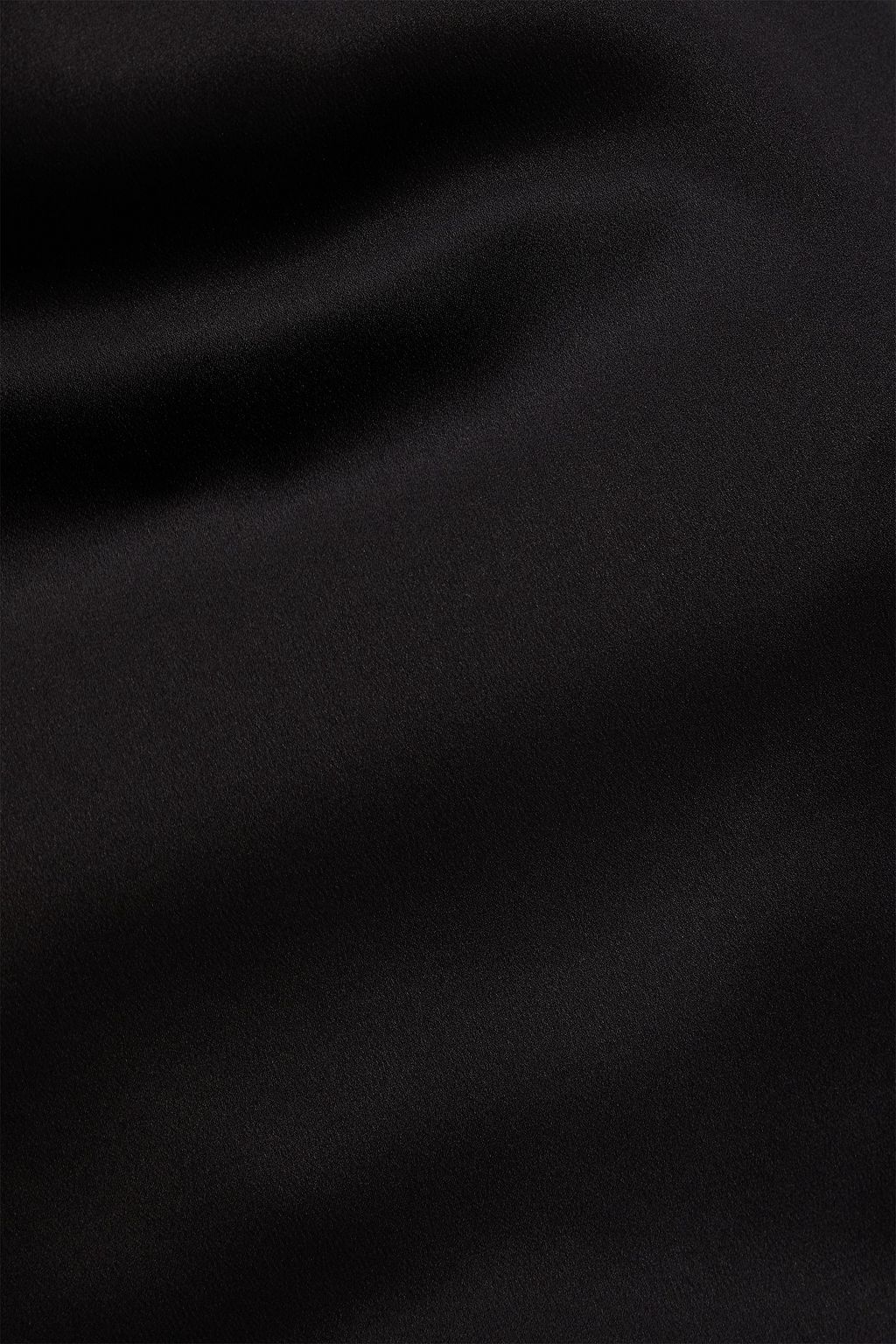 DOLCE&GABBANA Lace-up stretch-silk satin midi dress